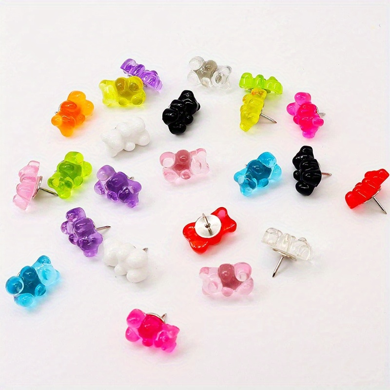 Bears Push Pins Decorative Push Pins Thumb Tack Colored Push Pins ...