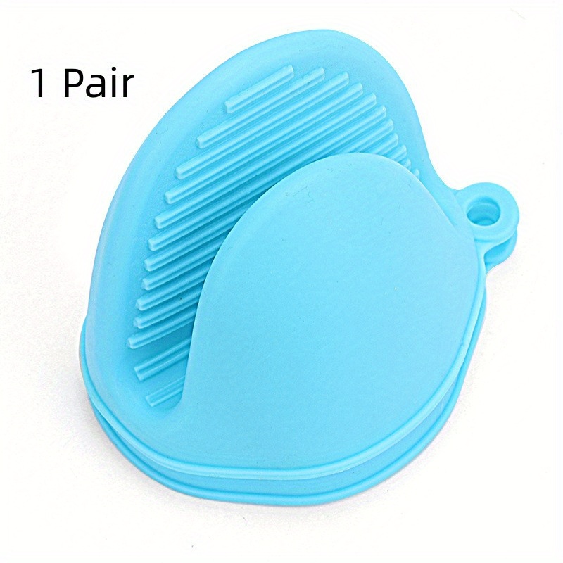 1pc Silicone Pinch Grip Pot Holder - Heat Resistant Finger Protectors, Right or Left Hand