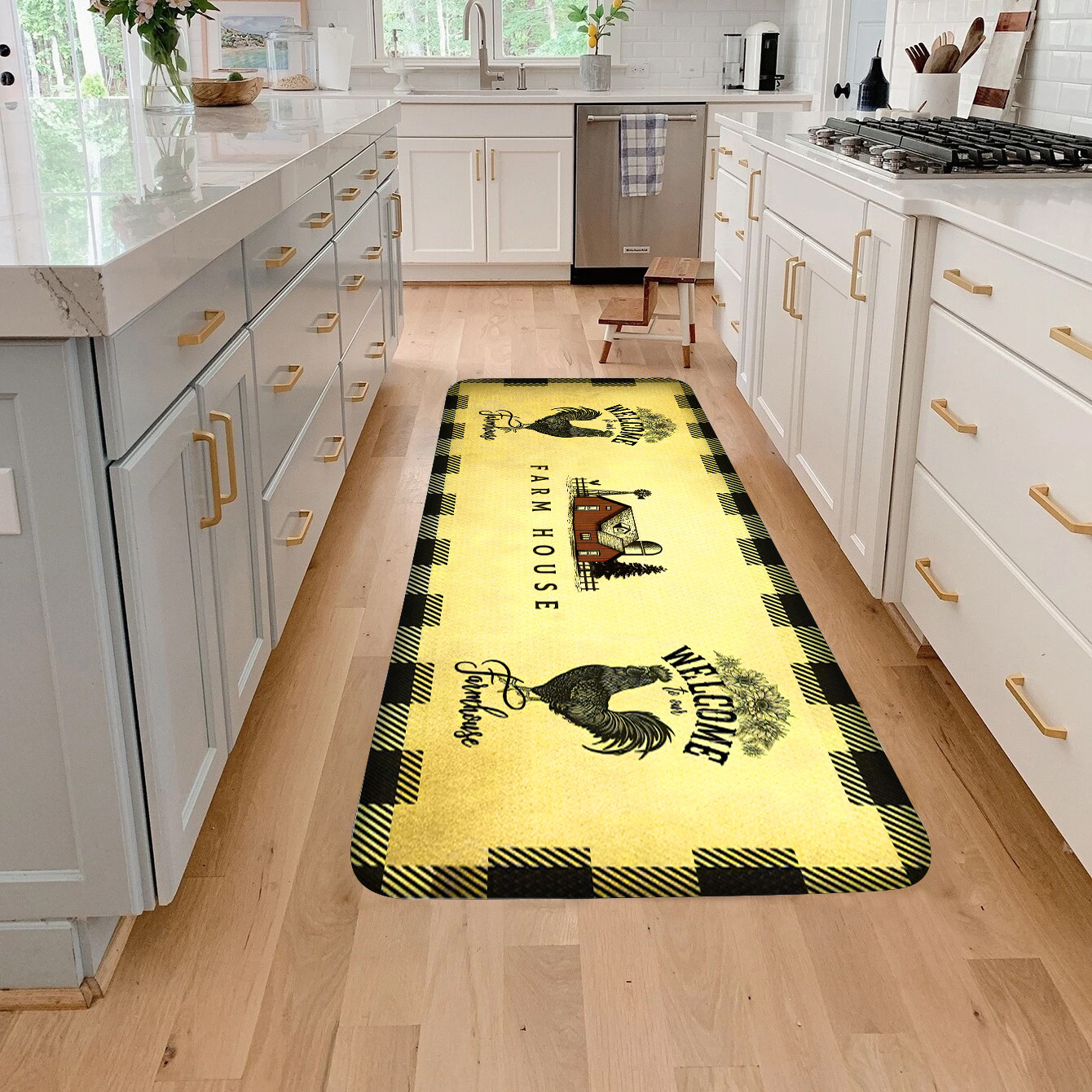 1PC Farmhouse Kitchen Mat, Non Slip Thick Kitchen Rugs And Mats For Floor  Comfort Standing Mats For Kitchen, Sink, Office, Laundry