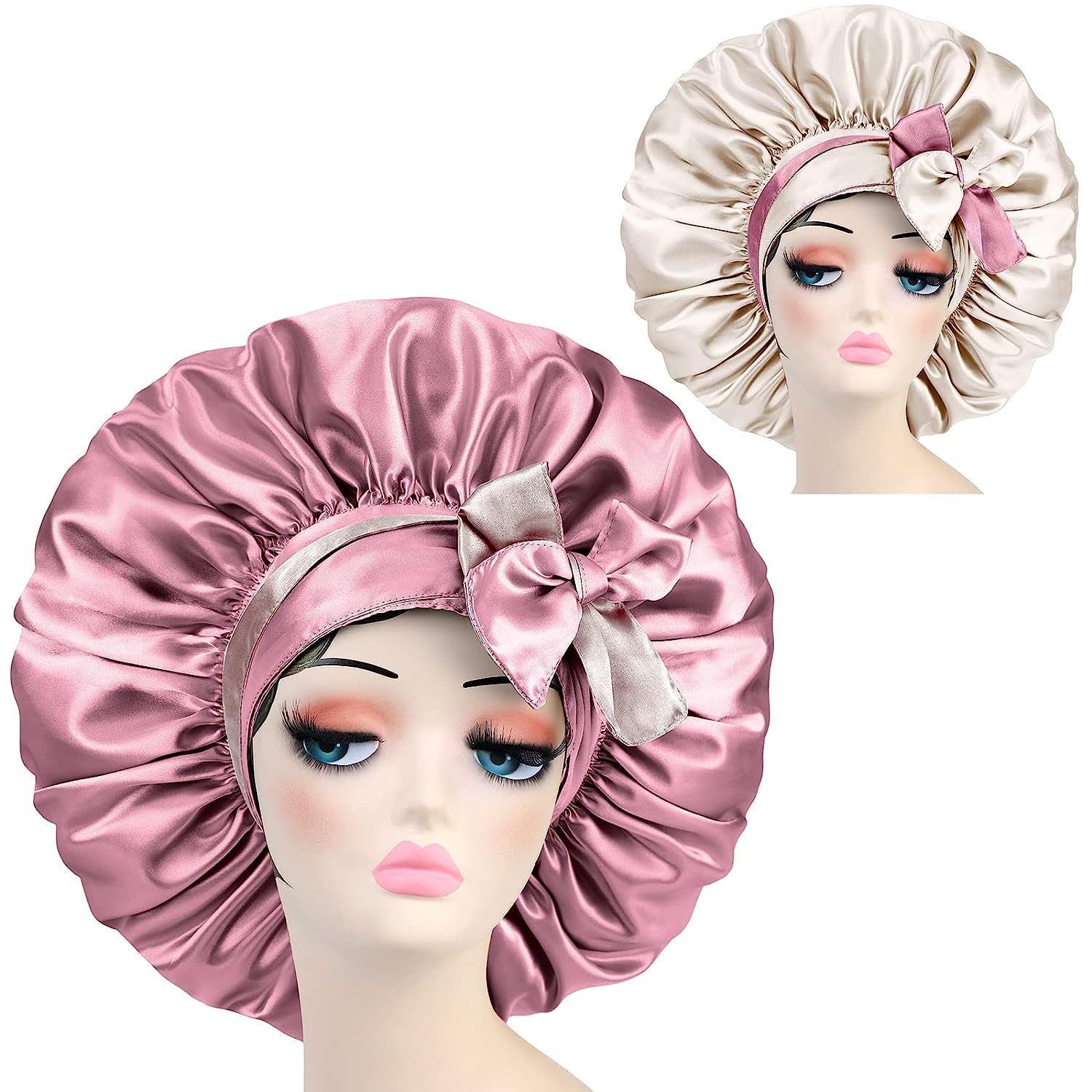 Satin Bonnet Sleep Large Double Layer Reversible - Temu