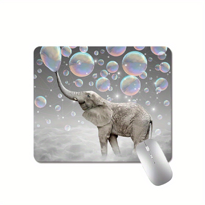 Cute Elephant Students' Round Mouse Mat Cute Mouse Pad With - Temu