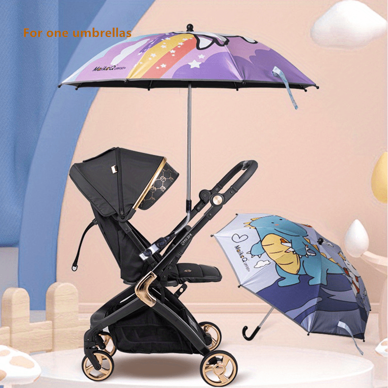 KOMBIUDA Paraguas para cochecito, sillas portátiles, sillas plegables con  clip en el paraguas, paraguas universal, silla de paseo con abrazadera