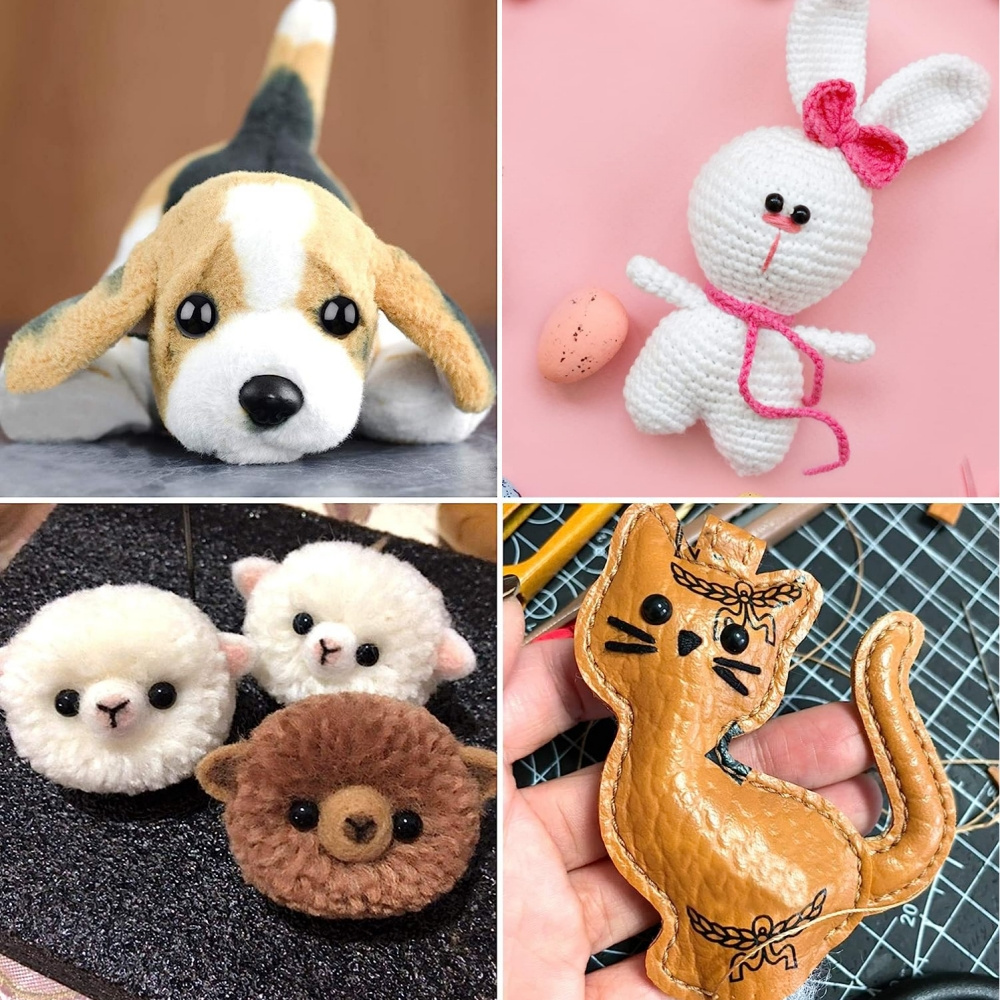 100 pièces yeux de sécurité pour animaux au Crochet - Temu Canada