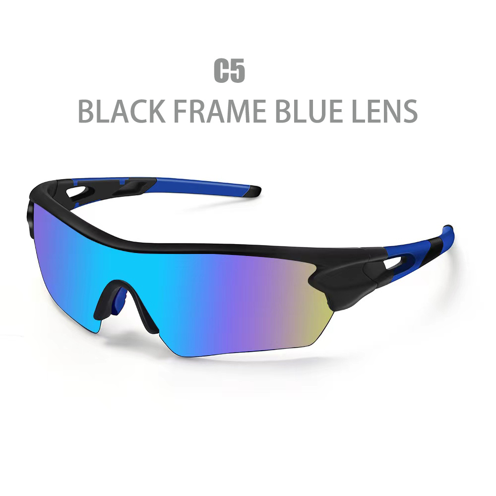 Blue Polarized Sports Sunglasses
