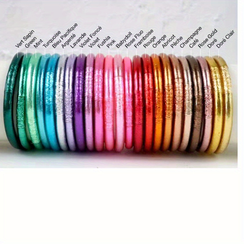 Bulk 48 Pc. Glitter Jelly Bracelets