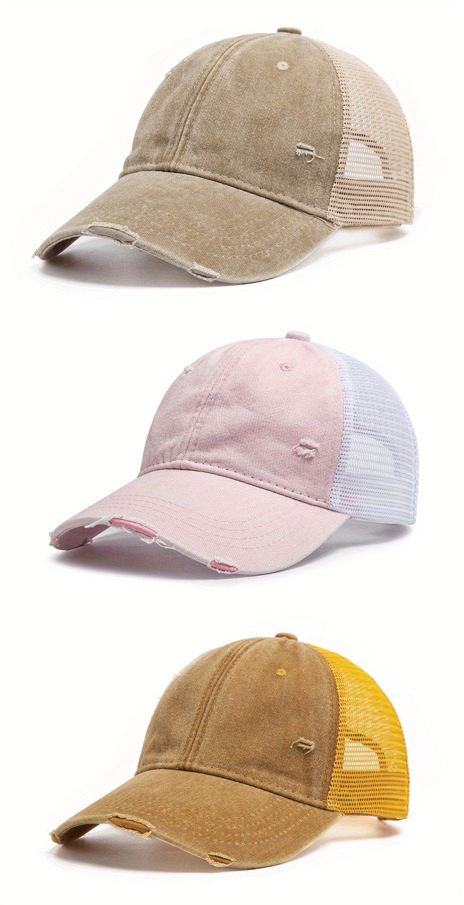 Summer Cotton Washed Hole Kangol Washed Baseball Cap For Men And Women  Solid Sunhat With Snapback, Retro Ponytail Visor Hip Hop Fishing Hat  R230220 From Us_new_mexico, $11.11
