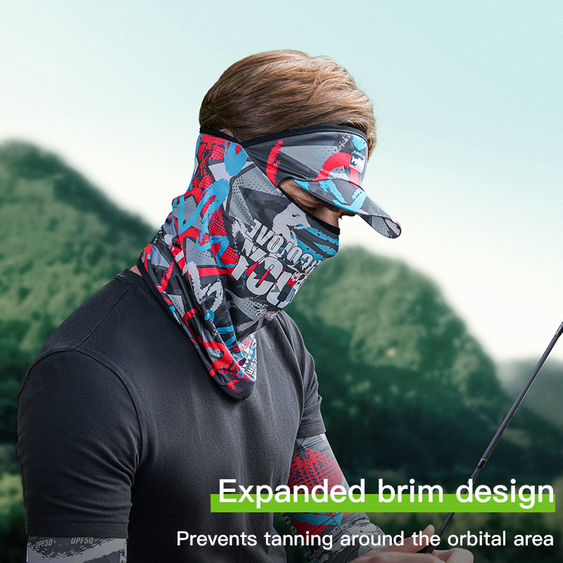 Outdoor Fishing Sunscreen Viscose Mask Ice Silk Neck - Temu