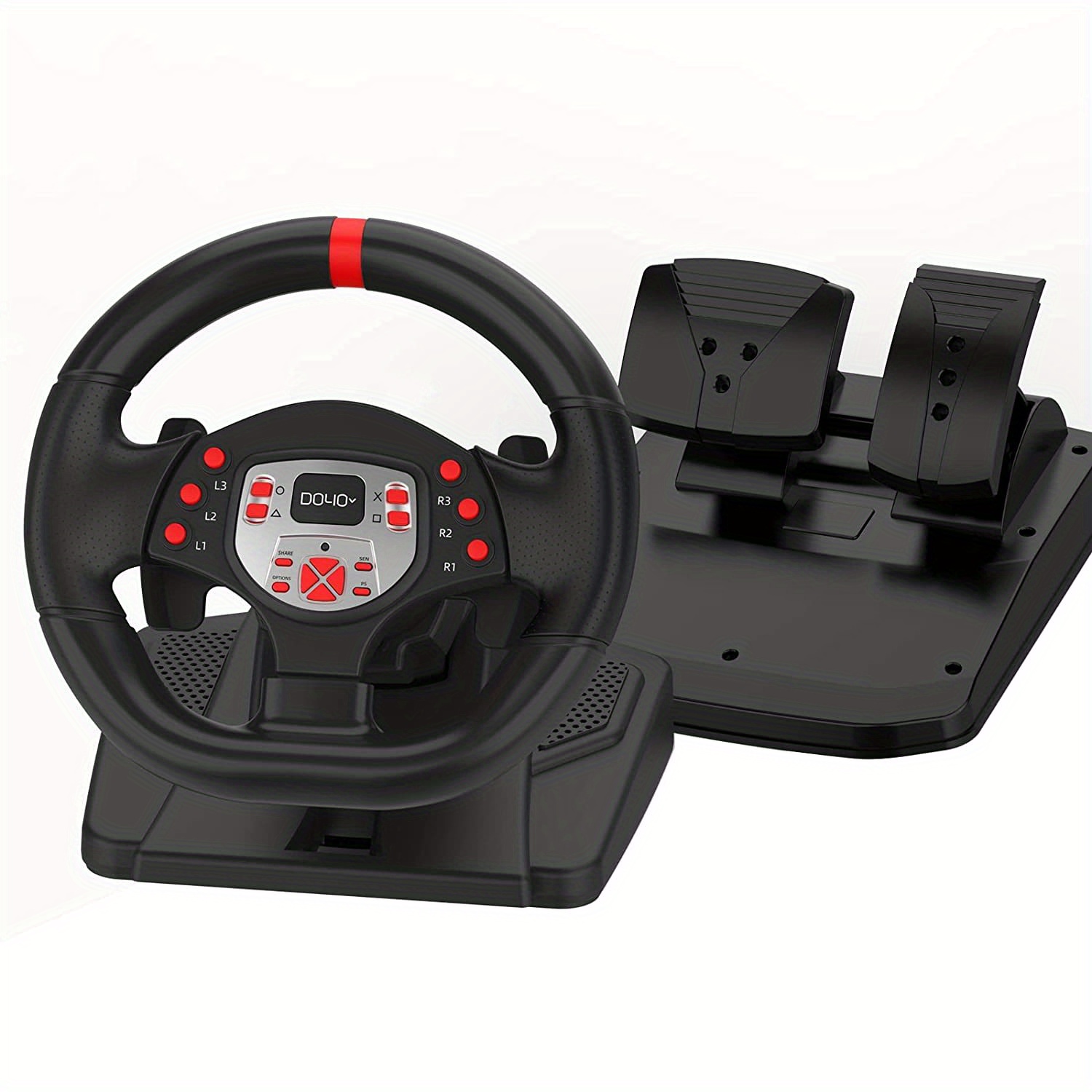 Game Steering Wheel For PS4 Steering Wheel Plug And Play Game Driving  Volante PC 180 ° USB, With Pedal Shifter, Suitable For Windows PC/PS4