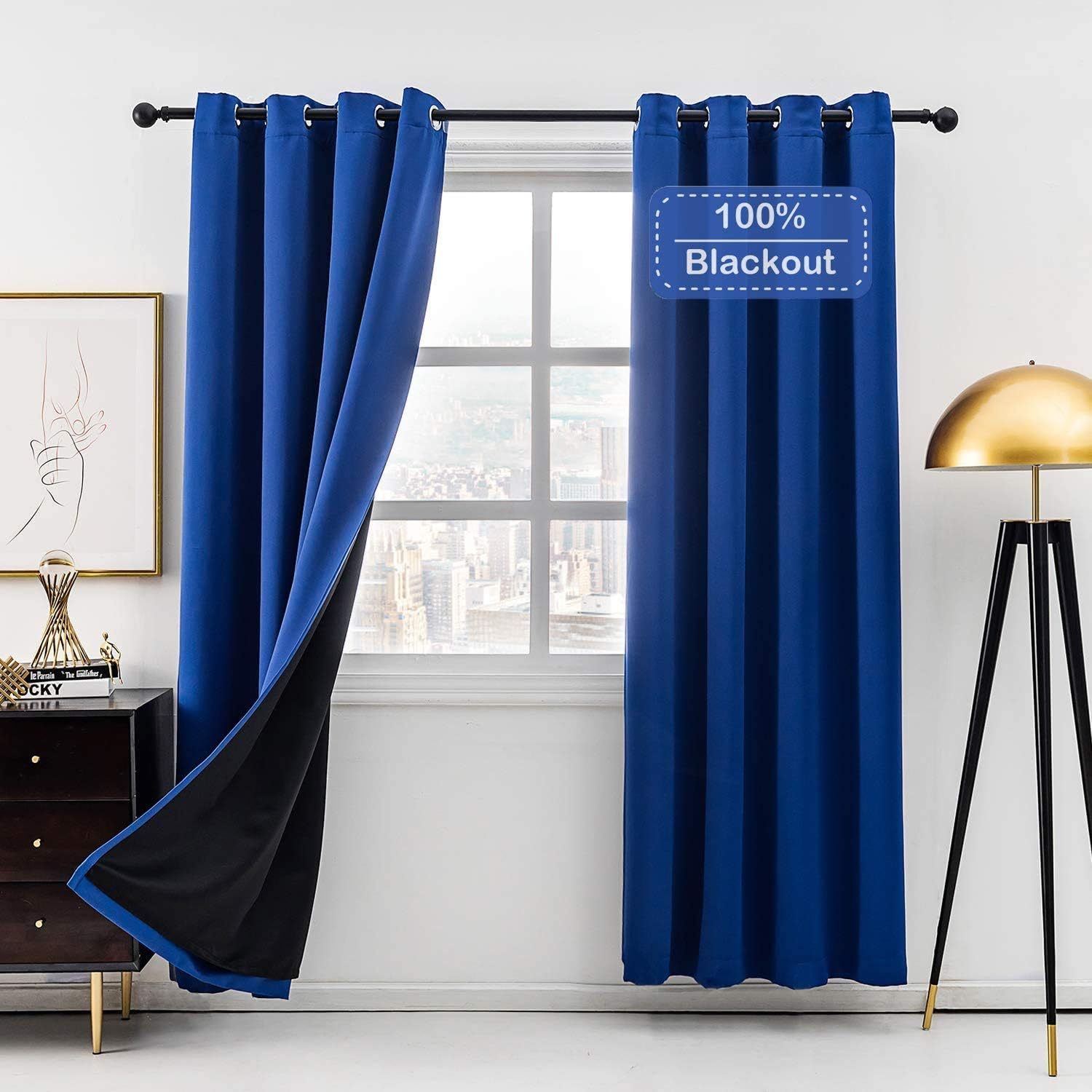 Tende Oscuranti per Interni 3D Farfalla Blu Tenda Oscurante 2 pezzi 110x215  cm Tende Termiche Isolanti con Occhielli della Camera da Letto della Cucina  del Soggiorno : : Prima infanzia