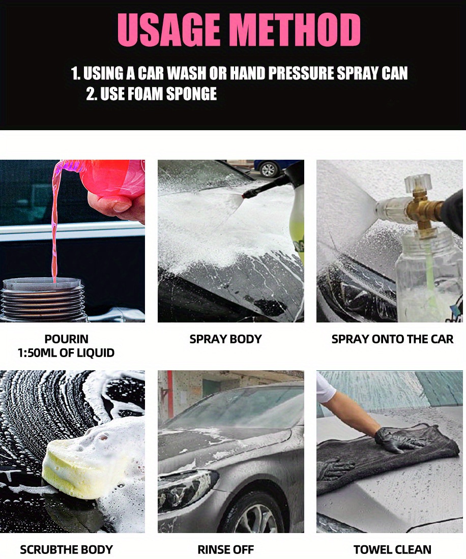 Car Wash Shampoo No Wipe Fast Coat Fast Hydrophobic Coat No - Temu