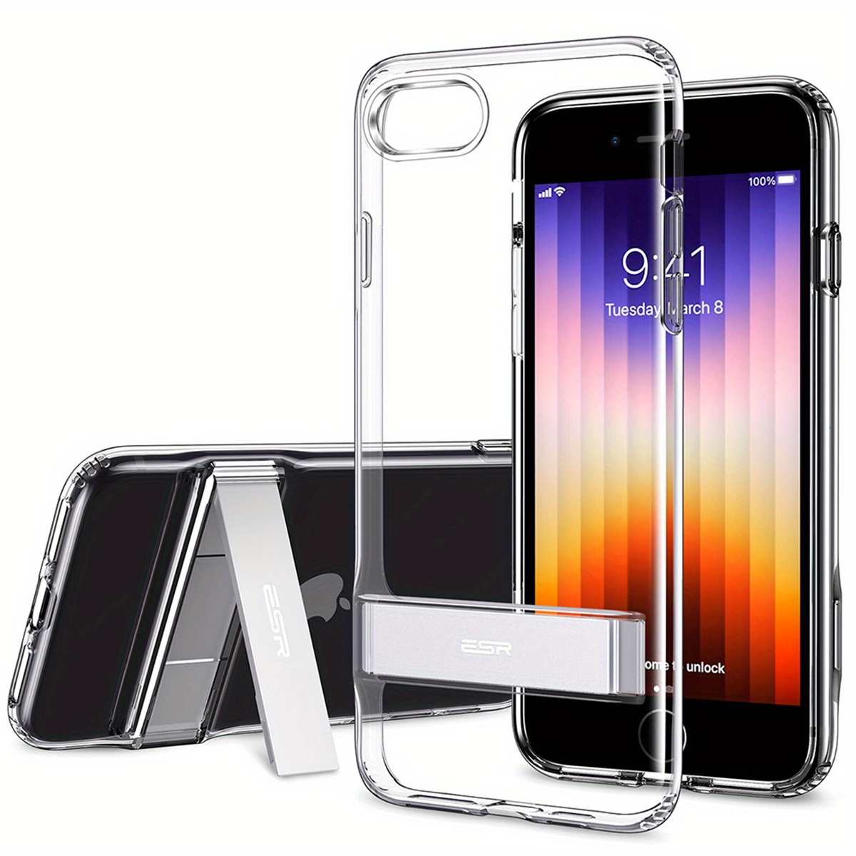 Esr Case For Iphone 13 12 11 Pro Max For Iphone 12 Pro Mas Case For X Xr Xs  Max Xr 8 7 Plus Se Cover Stand Metal Kickstand Case - Mobile Phone Cases &  Covers - AliExpress