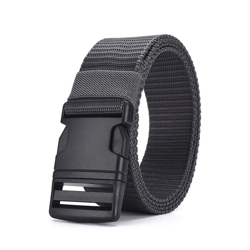 Cinturón táctico de nailon para hombre, ajustable, casual, resistente al  aire libre, con hebilla de plástico duradera