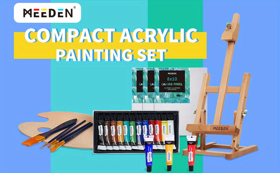 MEEDEN Artist Oil Painting Set with Sketch Box Easel, Art Painting