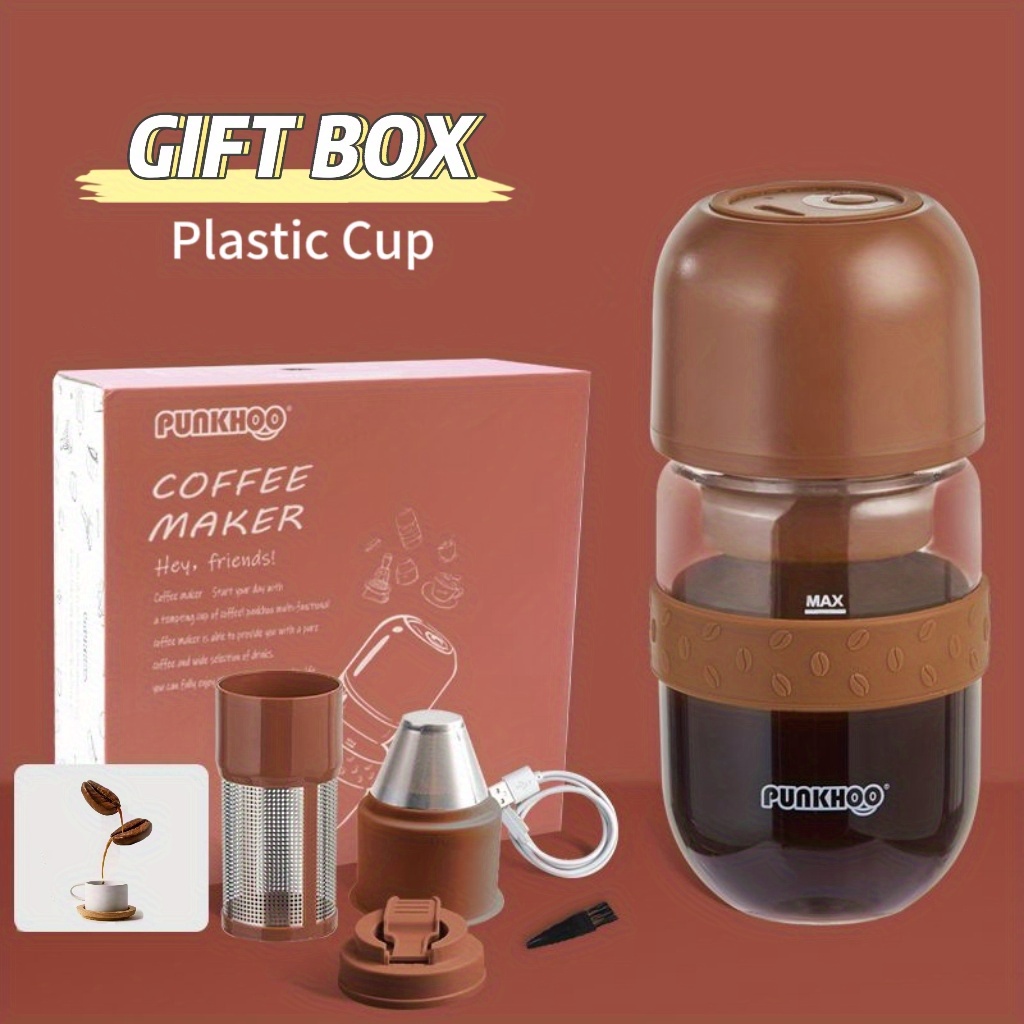 Portable Electric Burr Coffee Grinder Compact Automatic - Temu