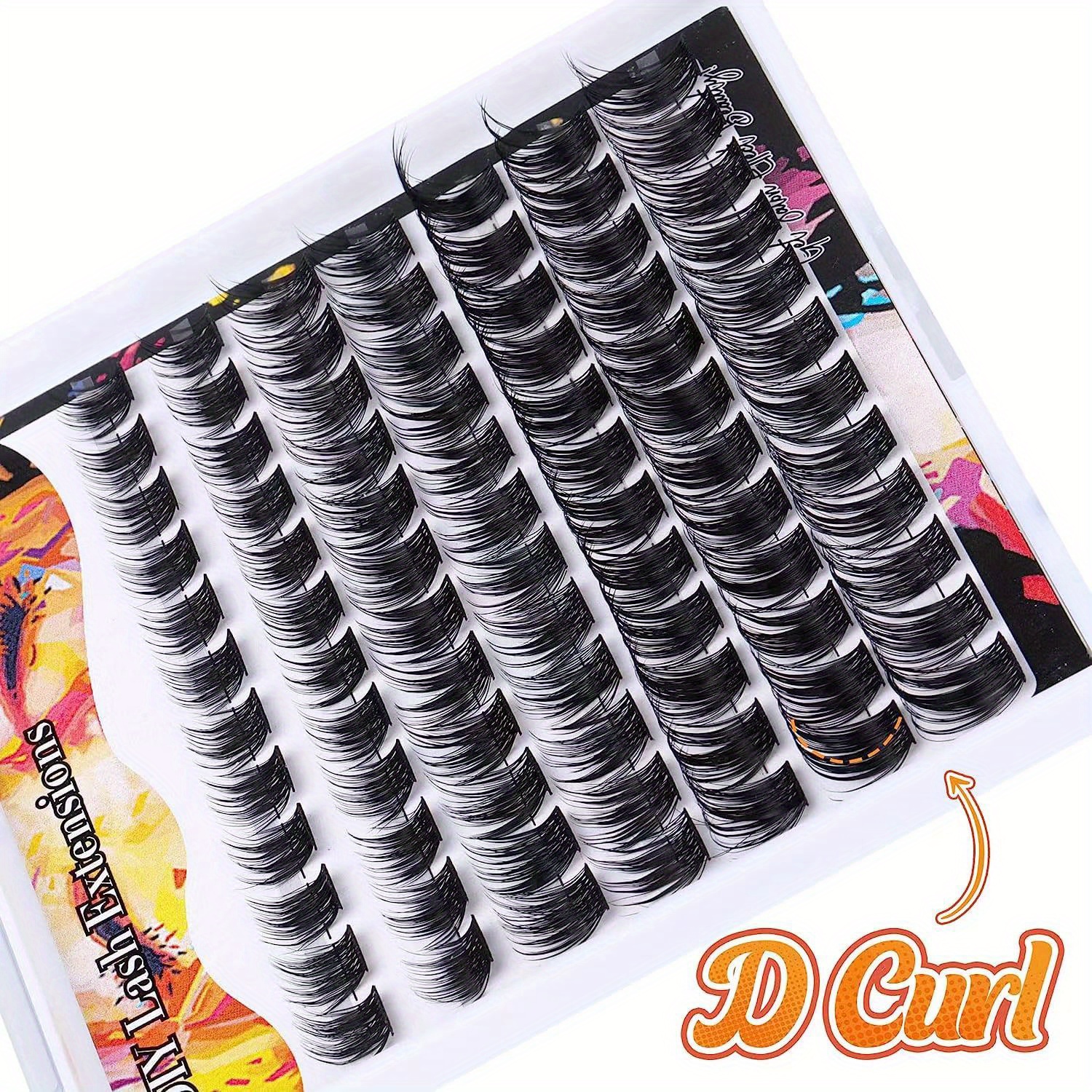 Lash Clusters Diy Eyelash Extensions Natural Look D Curling Temu 8405