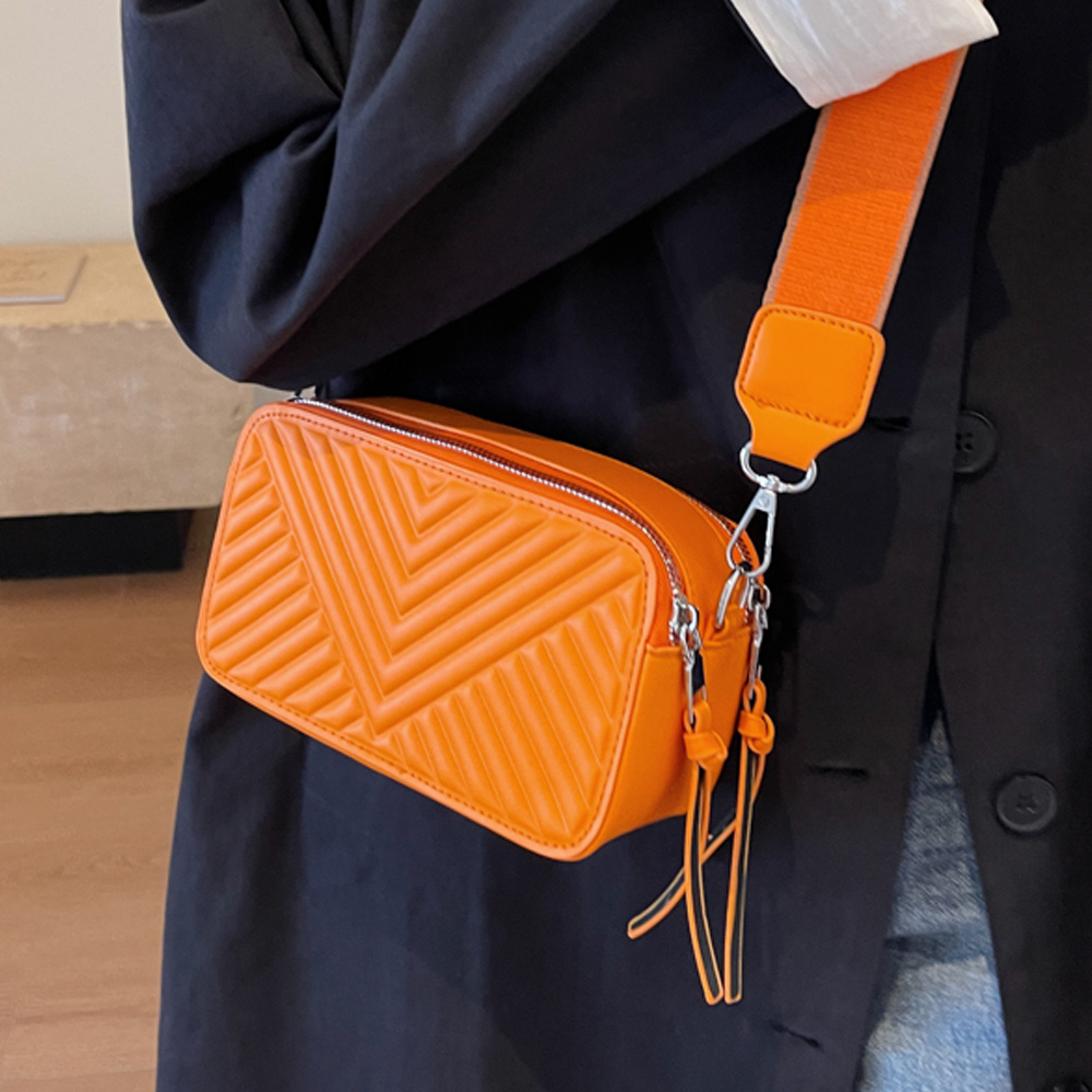 Mini Chevron Quilted Crossbody Bag, Trendy Simple Shoulder Bag