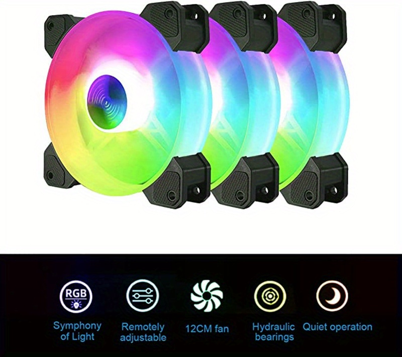 Radiator For Computer Case Silent Efficient Rgb 6pin - Temu