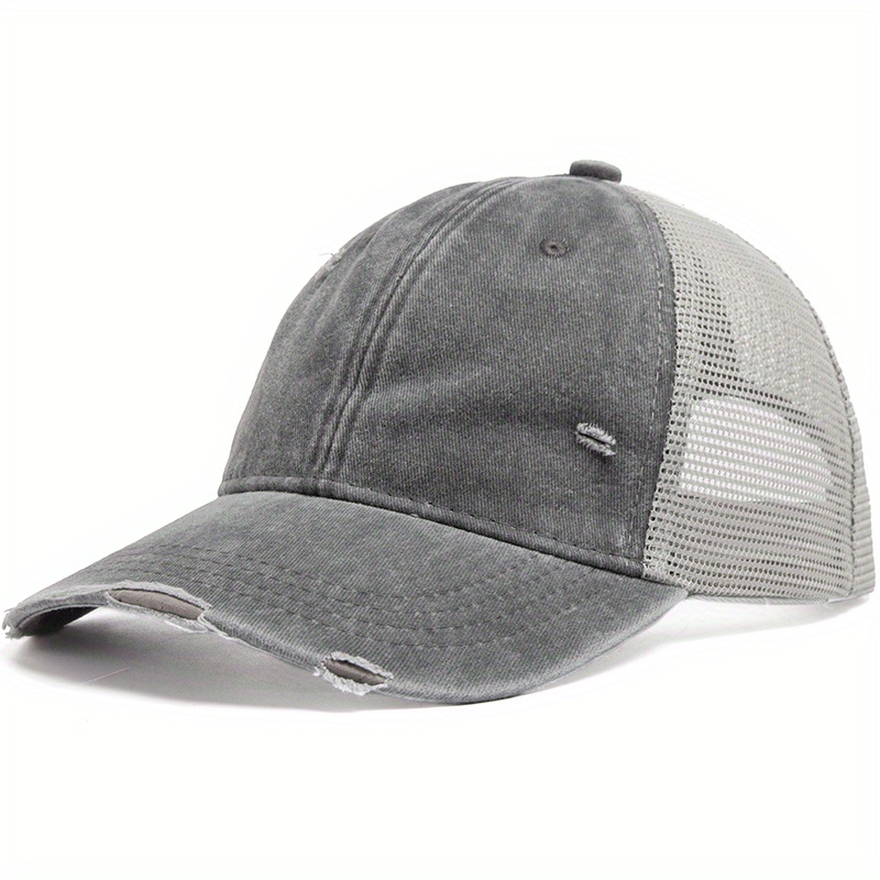Dicasser Mesh Baseball Cap Mesh Trucker Cap Women Men's Mesh Hats Trucker  Hats Summer Cap(4PCS) 