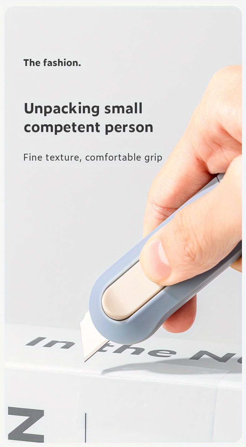 Deli Portable Mini Paper Cutter Quality Artwork Knife Automatic Rebound