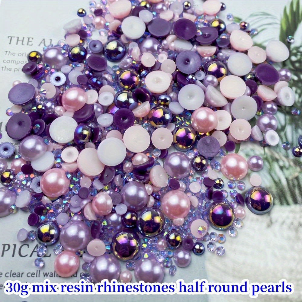 Flat Back Pearls And Rhinestones For Crafts 3mm Mixed - Temu