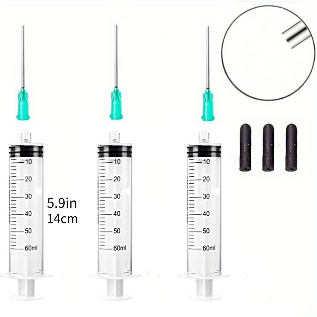 5 jeringas estériles de 10 ml con aguja de punta roma y tapa de  almacenamiento para recarga de cartuchos y cigarrillos electrónicos :  Industrial y Científico 