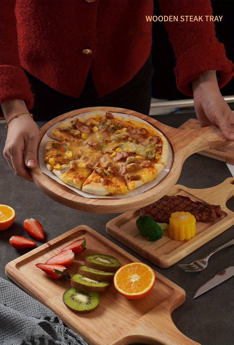 1Pc Wooden online Pizza Serving Plate