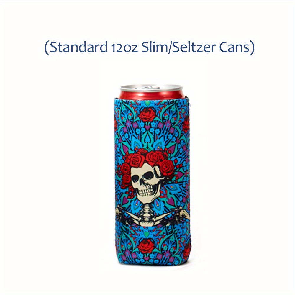 Skinny Can Cooler for Slim Cans (12 Pcs) Slim Can Cooler Slim Can Insulator Skinny Can Cooler Beer Coolers for Cans Slim Tall Can Cooler Can Coolers