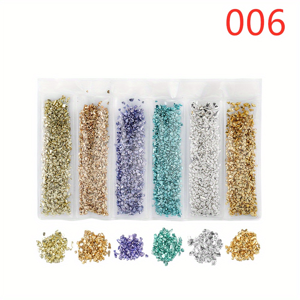 Colorful Crushed Glass Stones Resin Fillings Crystal Uv - Temu