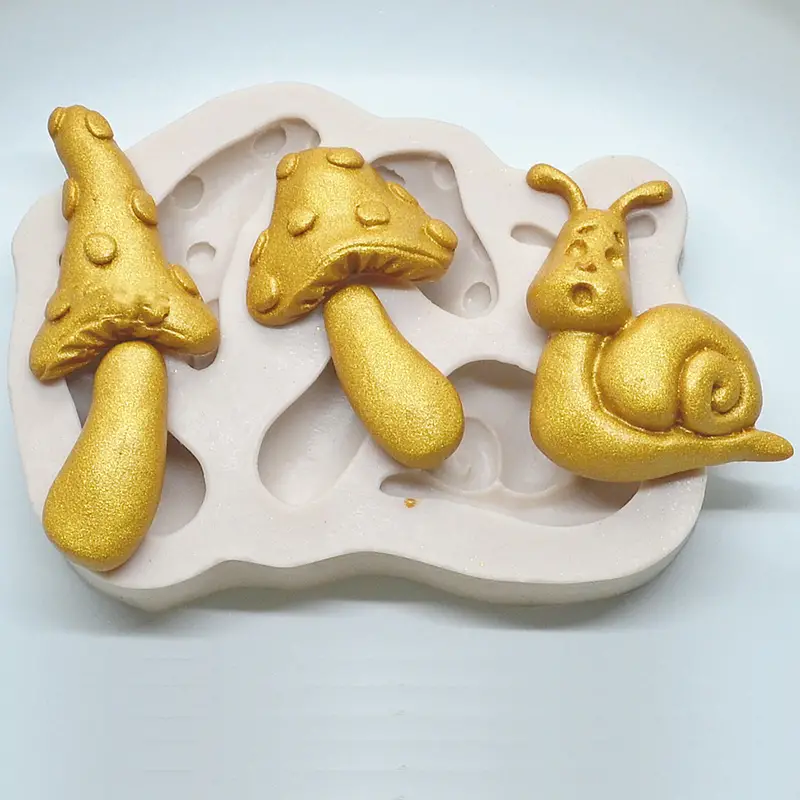 3 Cavity Mushroom Silicone Mold Soap Antique Chocolate Mold - Temu