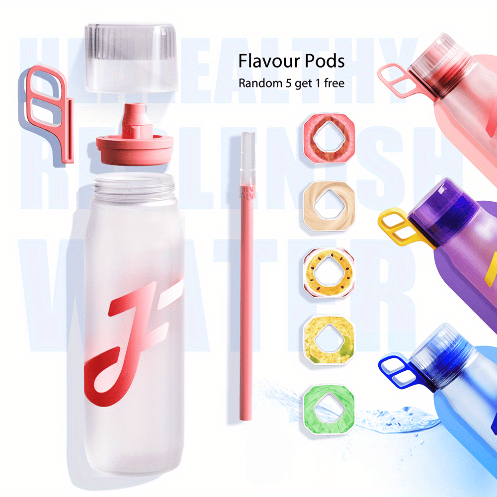Sports Water Bottle With Straw Water Bottle With Air Starter - Temu