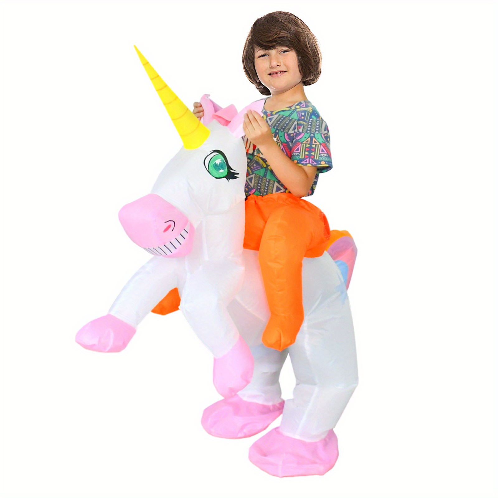 Colorful　Up　Unicorn　Party　Costume　Halloween　Temu　Clothes　Dress　Riding　Inflatable　Inflatable　Hungary　Sky　Horse　Christmas　Unicorn　Christmas　Performance