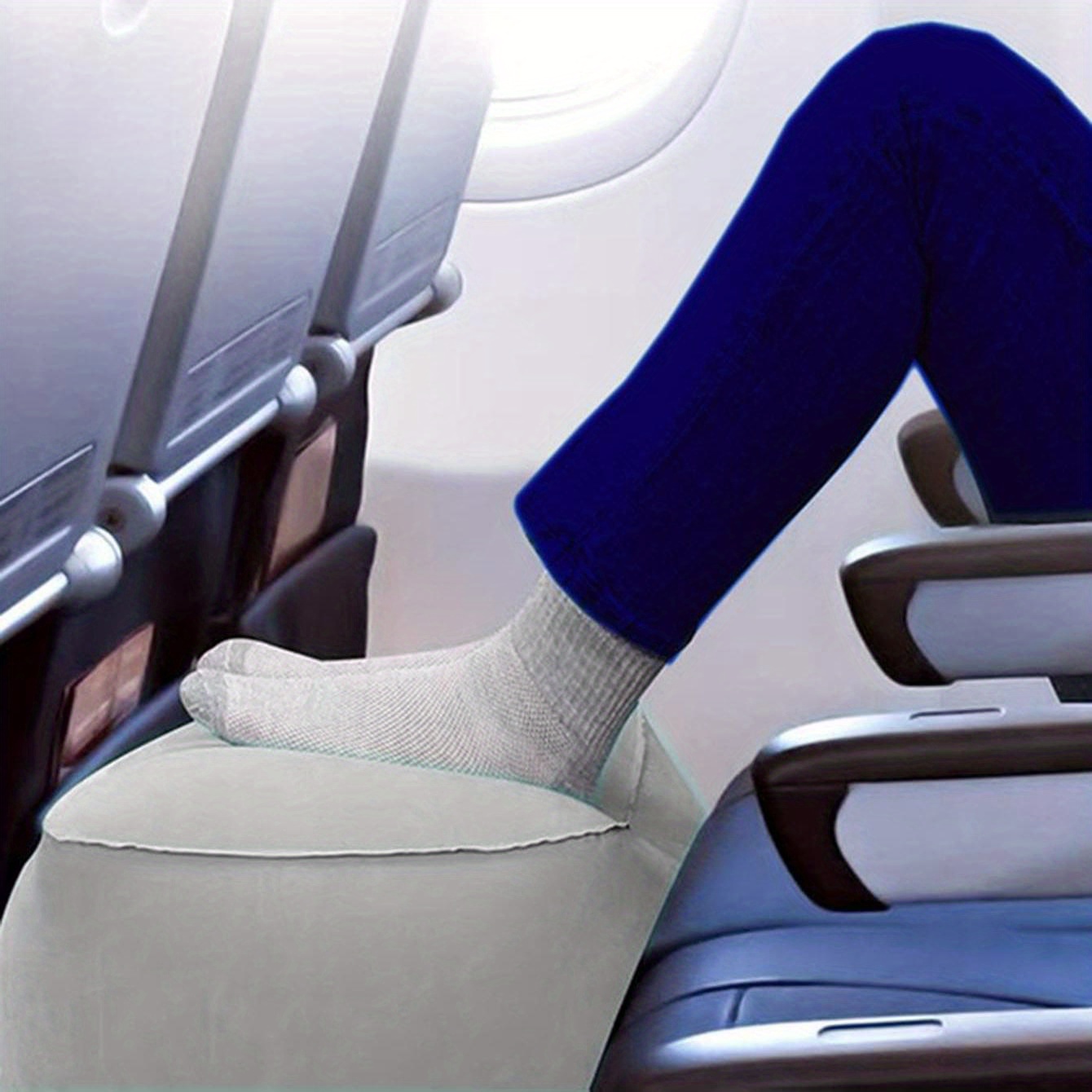Travel Footrest For Airplane Inflatable Airplane Travel Essentials