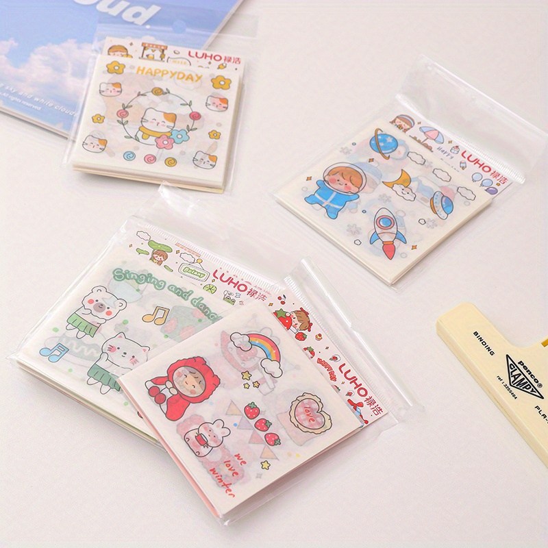 Cute Cartoon Jounal Sticker No repeat Good looking Diy - Temu Canada