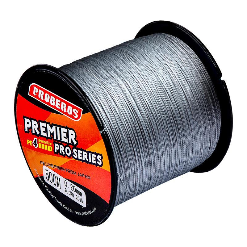 Proberos Fishline 4 stands 300M/328Yards Fishing Line 4 Weaves Braided  Lines 6Lb PE Multifilamento De Pesca