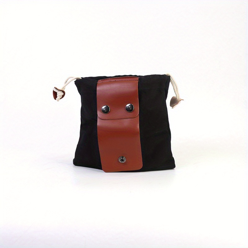 Foraging Bag Leather Canvas Collapsible Bushcraft Belt Pouch - Brilliant  Promos - Be Brilliant!