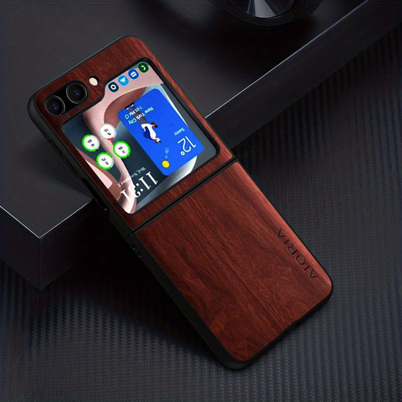 Case Galaxy Z Flip 5 Flip5 Zflip5 Bamboo Wood - Temu