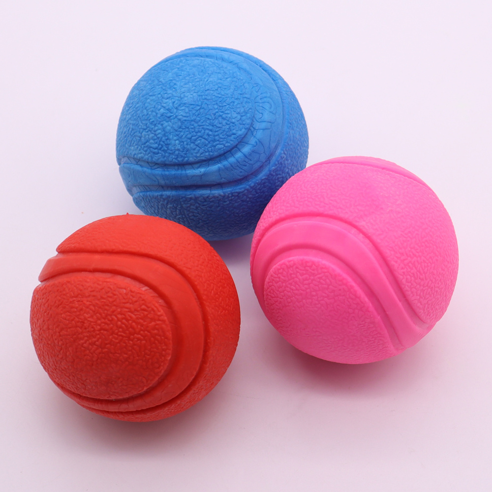 dog toy chew resistant solid ball rubber elastic ball for teeth grinding pet toys training dog supplies wholesale Product details 3