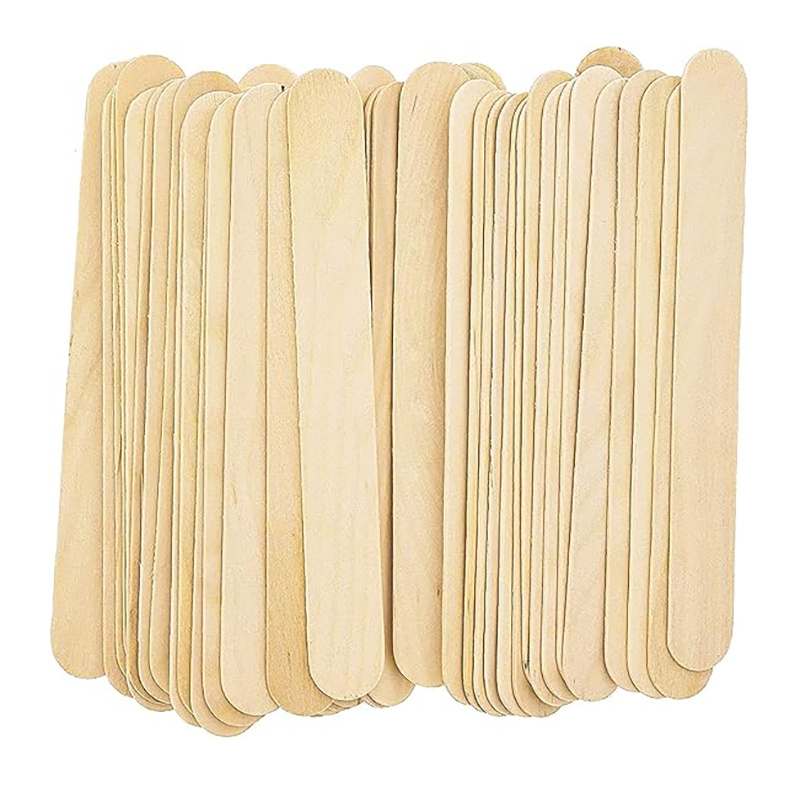 50 Pcs Natural Wooden Stick for Handmade Food Ice Cream Popsicle Sticks  Child Hand DIY Wood Craft Wax Waxing Disposable Sticks - AliExpress