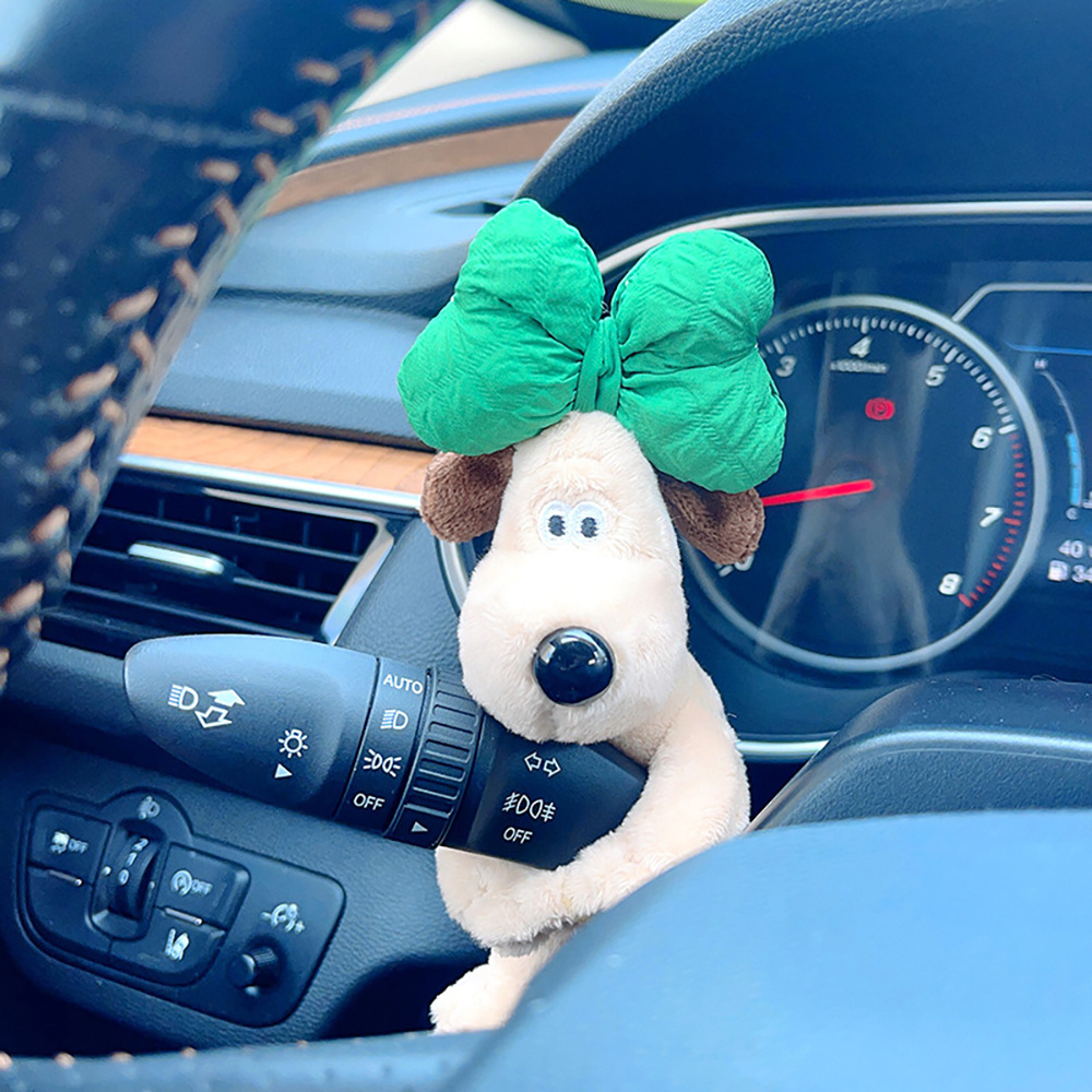 Dog Plush Toy Car Ornament Wiper Shift Grip Ornament Doll - Temu