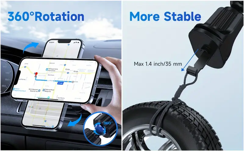 Magnetic Air Vent Phone Mount Socket Grip - Temu Canada