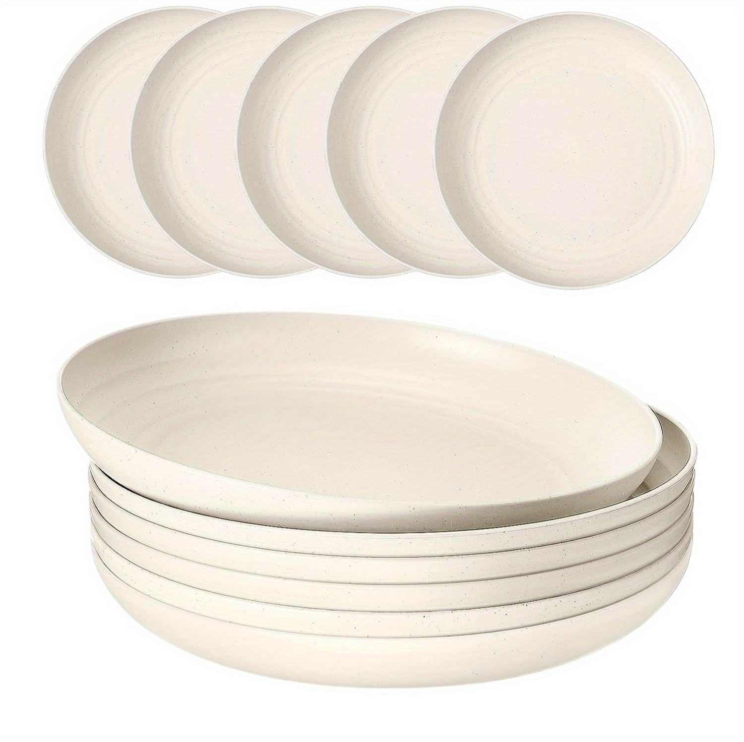 Unbreakable Dinner Plates Durable Wheat Straw Plates - Temu