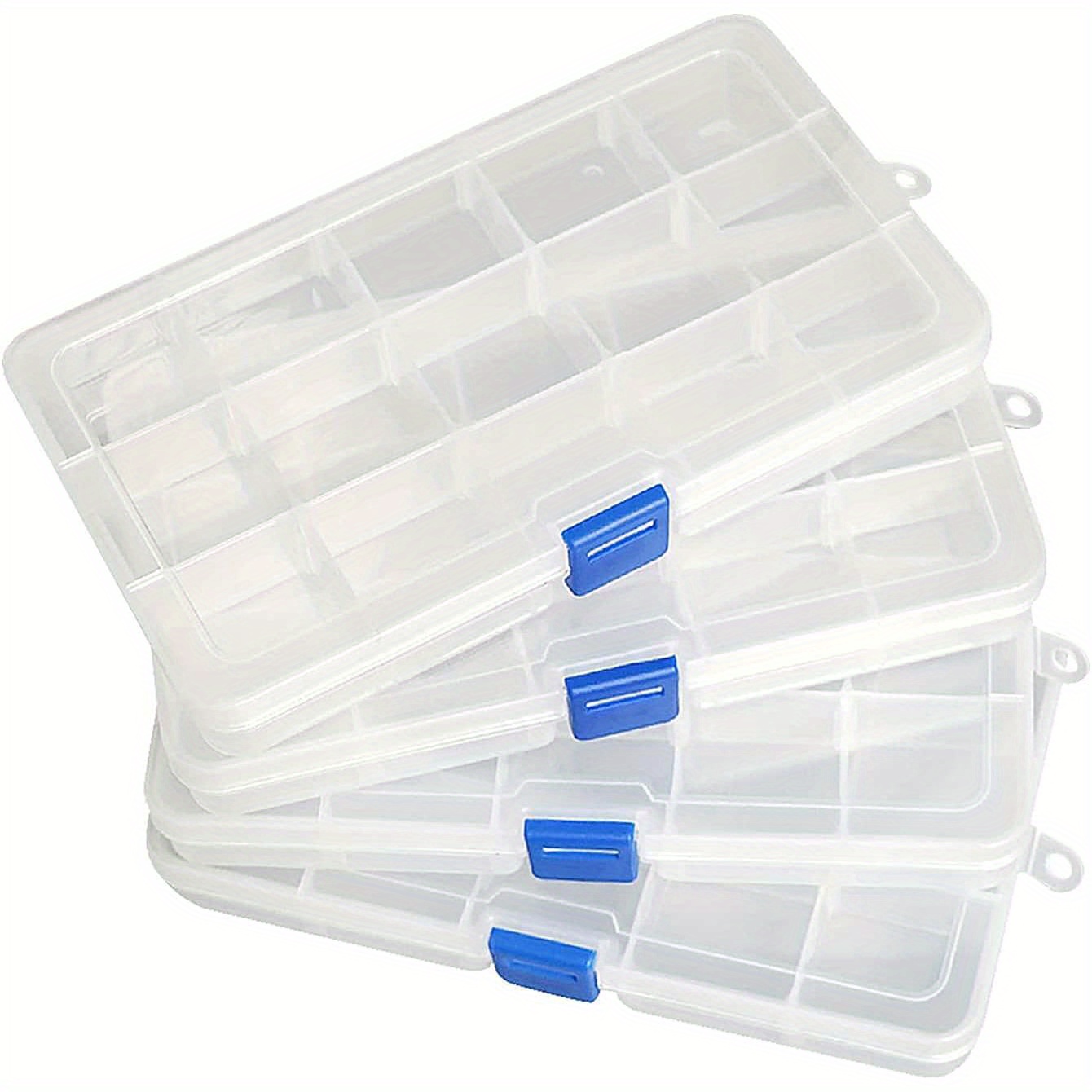Plastic Organizer Container Storage Box Adjustable Divider - Temu