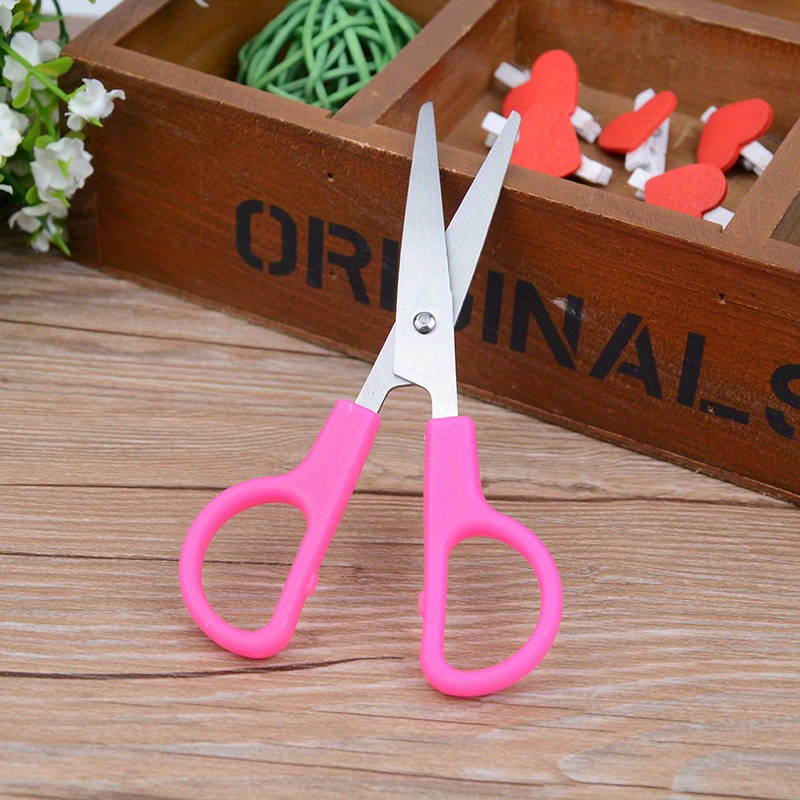 Safe And Durable Stainless Steel Scissors With Protective - Temu