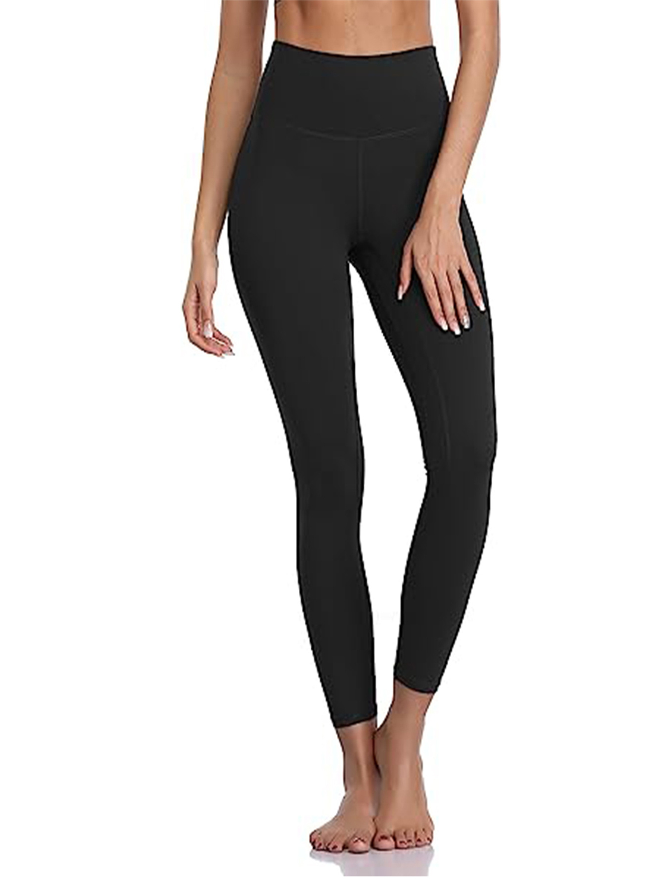 Women's Activewear: High-Waisted Yoga Leggings with Milk Silk for Sweat  Absorption during Workouts