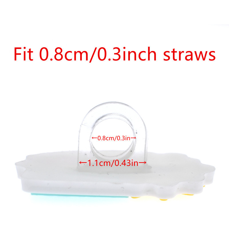 1PCS PVC Straw Cover Mexican Style Straw Topper Birthday Party
