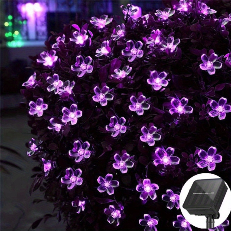 1pc Extérieur Solaire Fleur De Cerisier Guirlande Lumineuse, Fleur Arbre De  Noël Décoration De Guirlande Lumineuse, Cour Extérieure Jardin Pelouse  Terrasse Guirlande Lumineuse, Halloween Fête De Noël Décoration De Vacances  - Temu