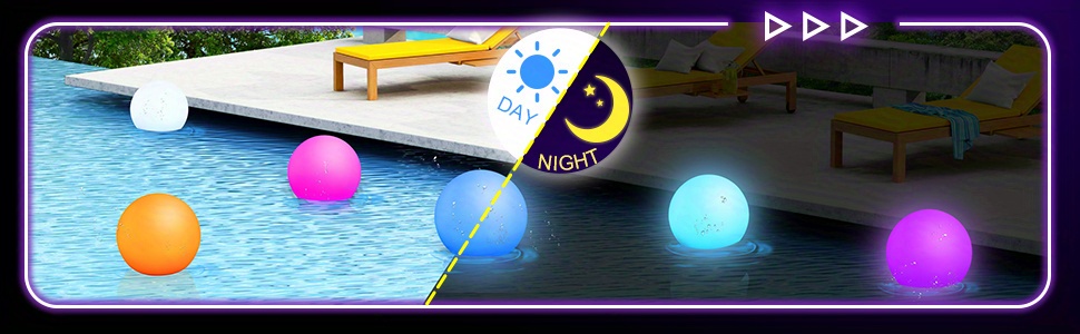 1pc floating pool lights for swimming pool remote control 3 inch led rgb color changing lights ip68 waterproof light up pool float glow balls for pool at night lights for hot tub pond garden lawn party decor details 3