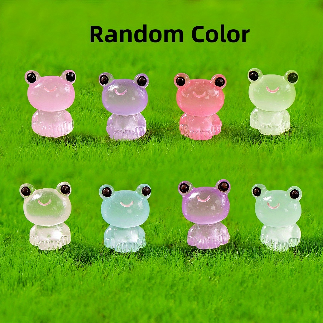 BUSOHA 210 Pack Luminous Resin Mini Frogs in The Dark, 7 Colors Cute Tiny  Frogs Figurines Prank Game Props, Miniature Frogs for Miniature Landscape  Garden Aquarium Dollhouse Car Party Decorations: Buy Online