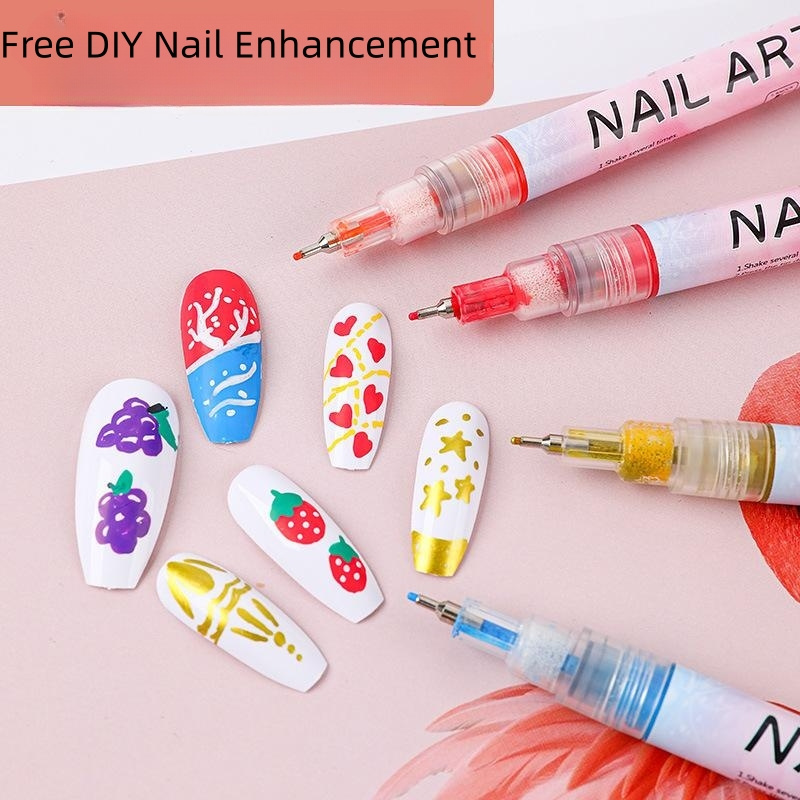 12 Colors Art Graffiti Pen Set DIY Nail Enhancement Pen Acrylic
