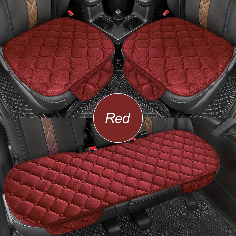 WUURAA Auto Sitzauflage Autositzbezug Flachs Auto Stuhl Kissen Sitz  Rückenlehne Set Schutz Universal Für LKW SUV Van (Farbe : Rot, Größe :  Front 2 pcs) : : Auto & Motorrad